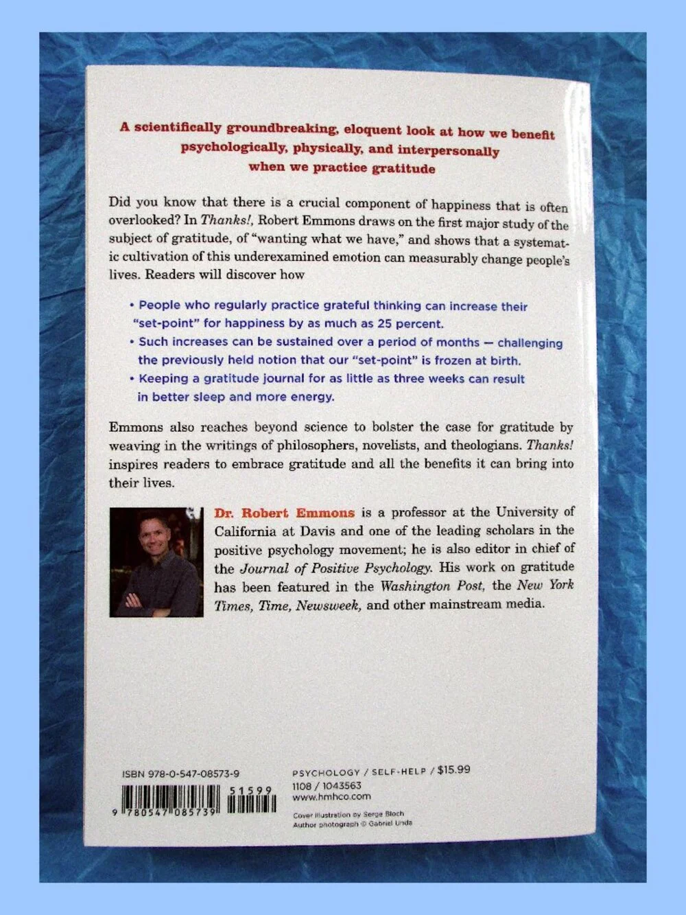 Book - Thanks! How Practicing Gratitude Can Make You Happier, by Robert Emmons - Picture 10 of 10